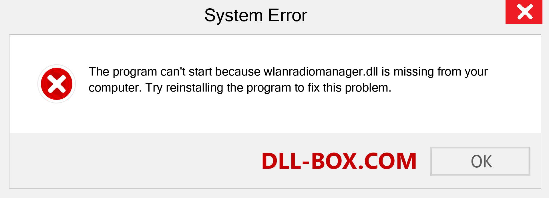  wlanradiomanager.dll file is missing?. Download for Windows 7, 8, 10 - Fix  wlanradiomanager dll Missing Error on Windows, photos, images